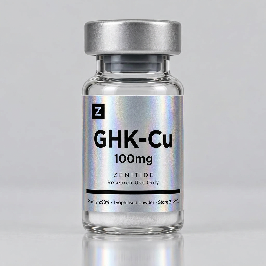 GHK-Cu 100mg lyophilised peptide vial