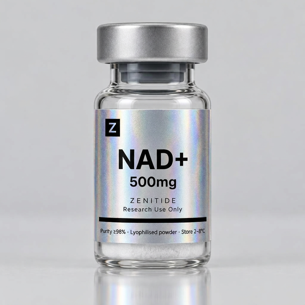NAD+ 500mg lyophilised peptide vial