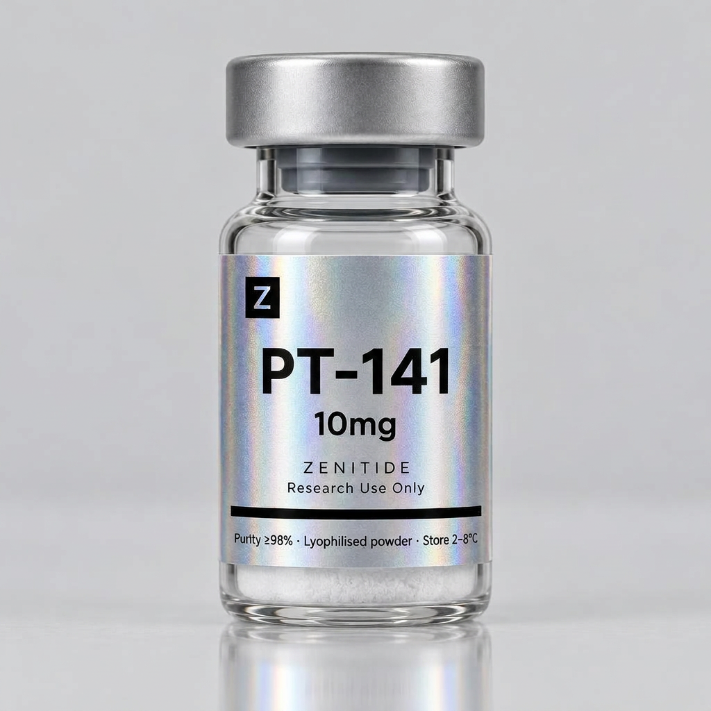 PT-141 10mg lyophilised peptide vial